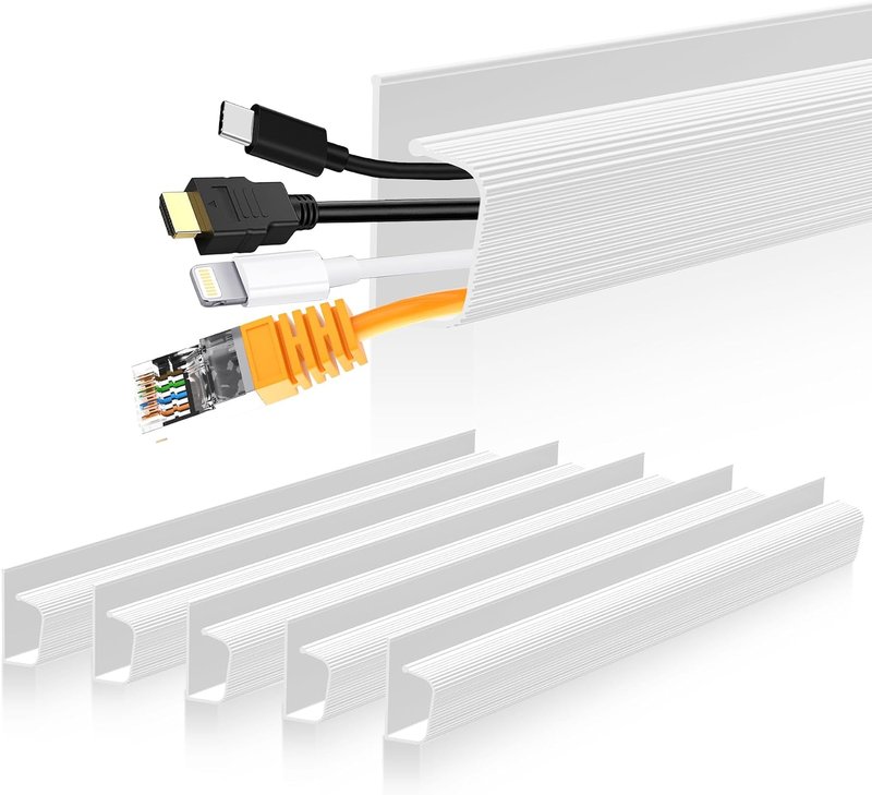 Bestong J-Channel Cable Raceway (6-Pack)